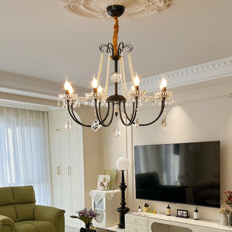 Marilyn Vintage Classical Glass Chandelier Pendant Light Living Room Bedroom