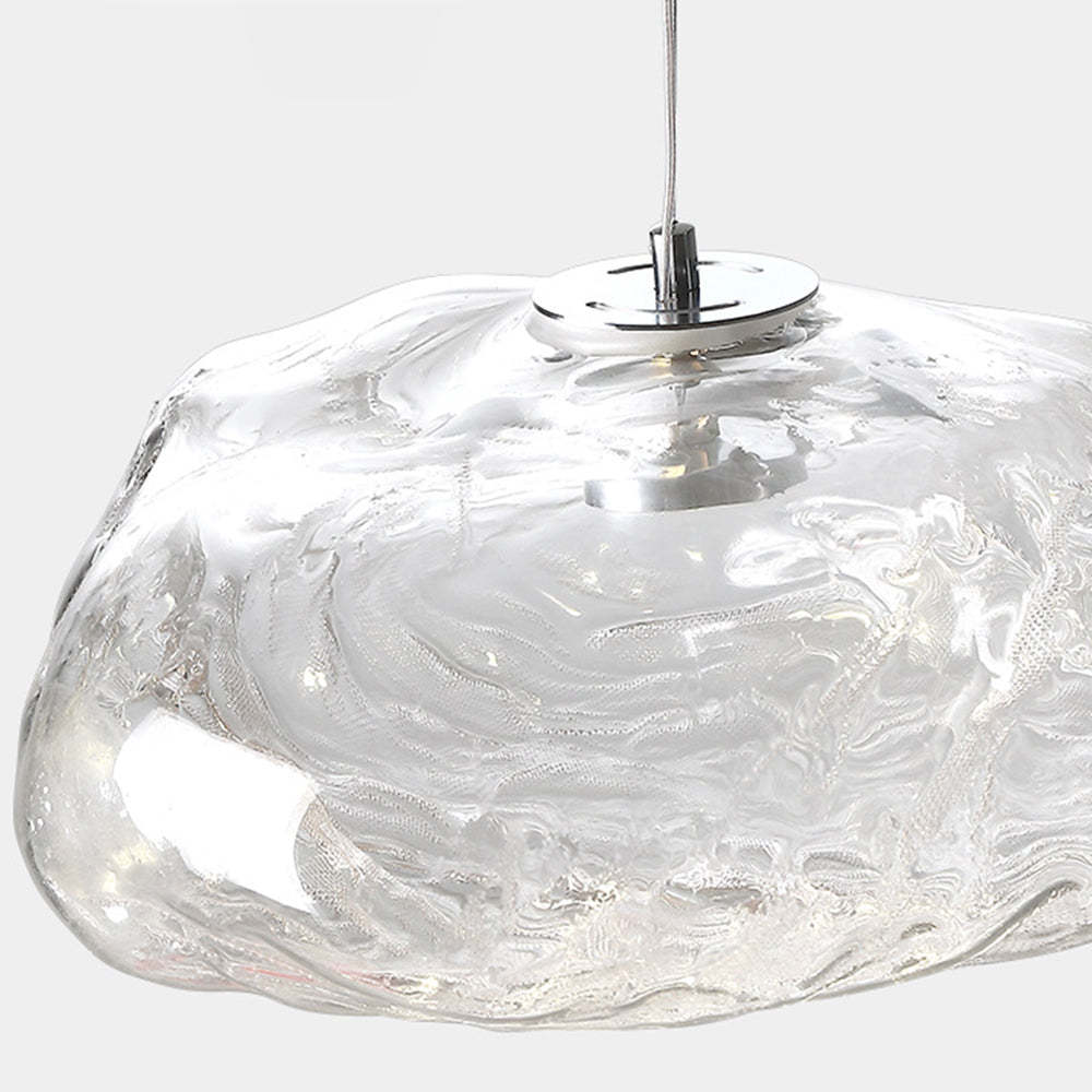 Clear glass bubble pendant light, Nielsen style