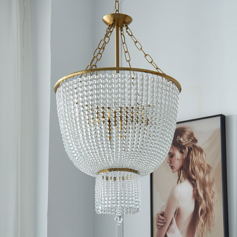 Gold Alessio Crystal Chandelier for Living Room