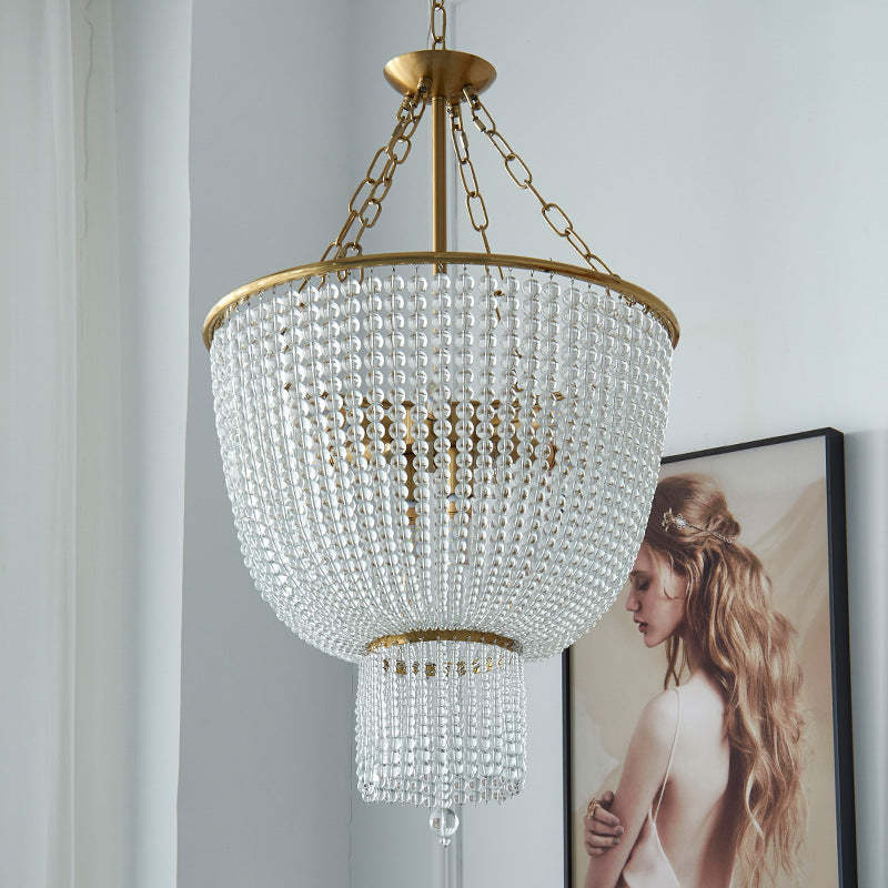 Gold Alessio Crystal Chandelier for Living Room