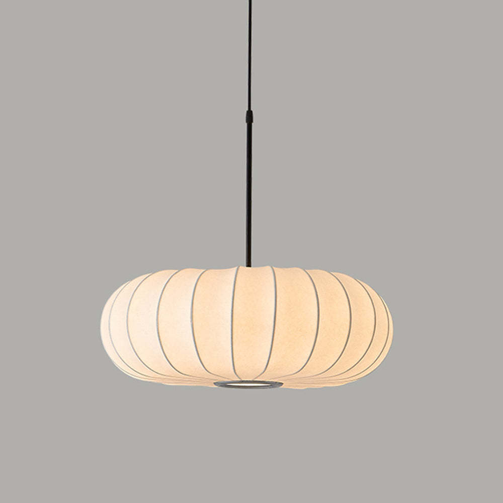 Renée Round Fabric Pendant Light by Lassola