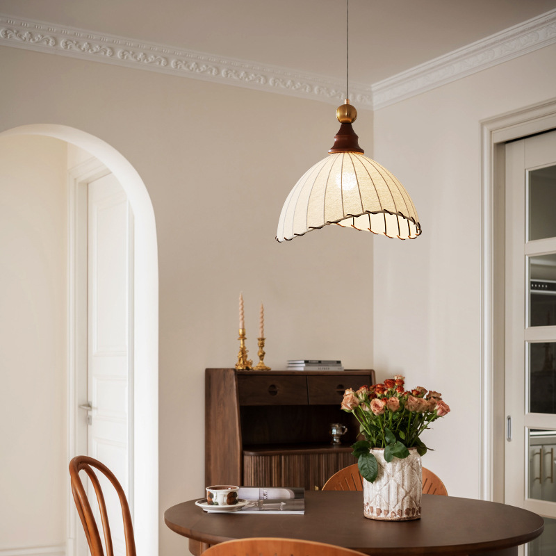 Renée Vintage Cottage Fabric Pendant Light Shades Dining Room Bedroom