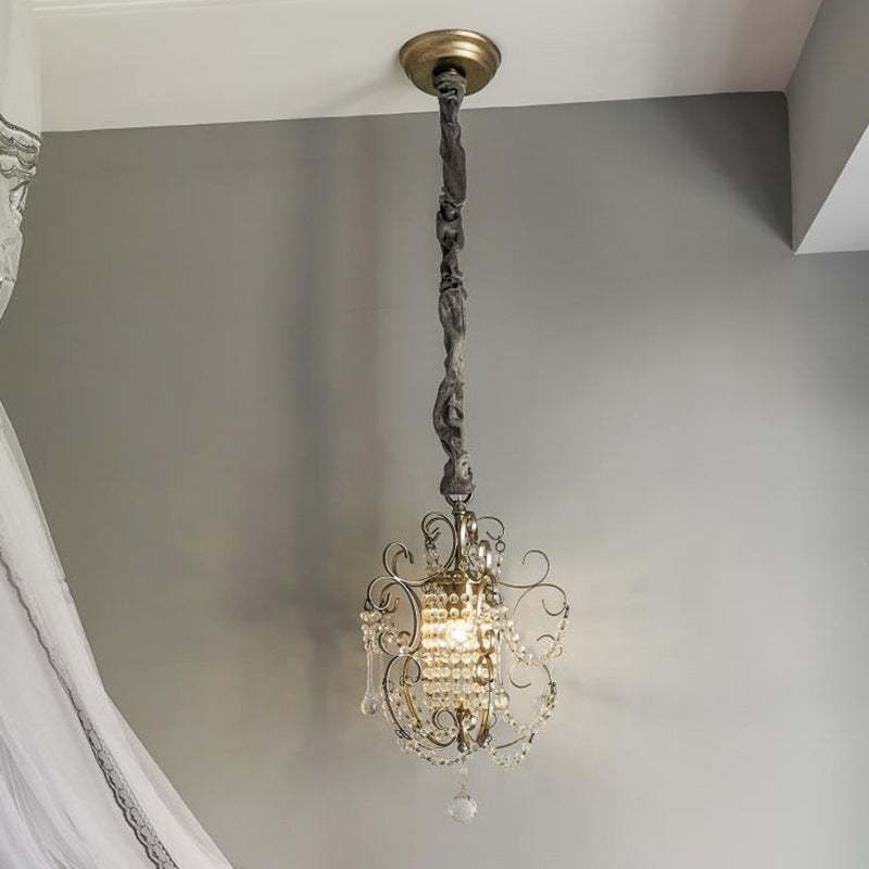 Alessio crystal pendant light for bedroom - Las Sola