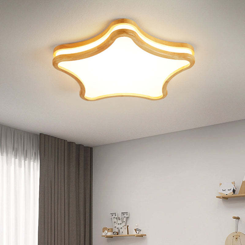 Freja Modern Star Ceiling Light in Bedroom