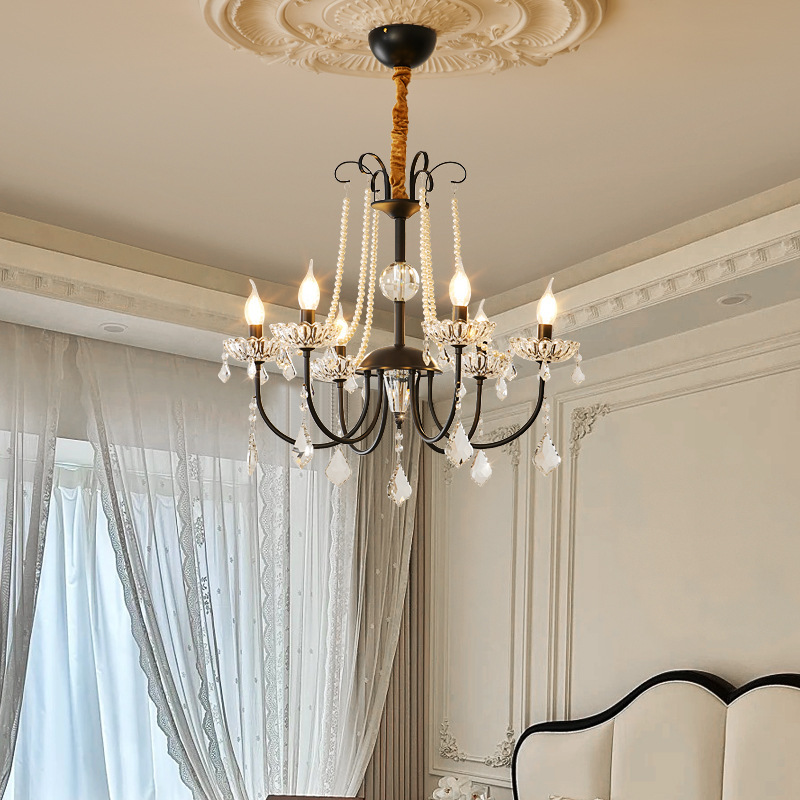 Marilyn Vintage Classical Glass Chandelier Pendant Light Living Room Bedroom