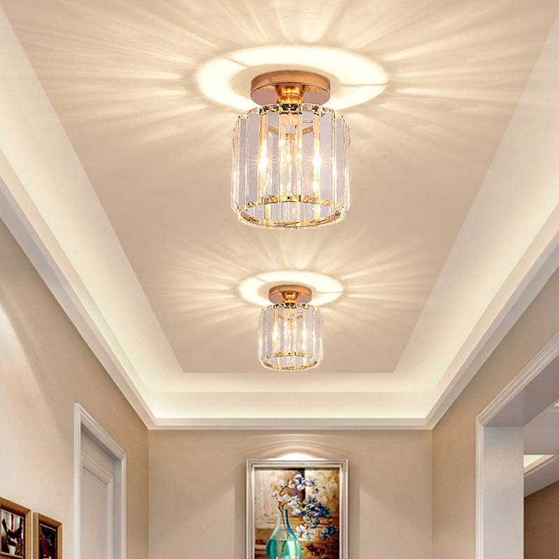 Herbert crystal flush mount ceiling lights hallway