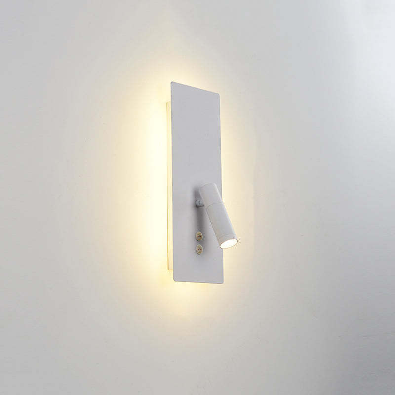 White Orr modern wall lamp spotlight, illuminates the wall.