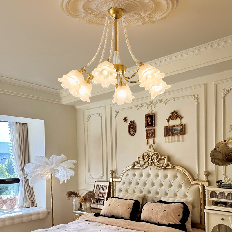 Marilyn Vintage Flower Glass Pendant Light Shades Living Room Bedroom