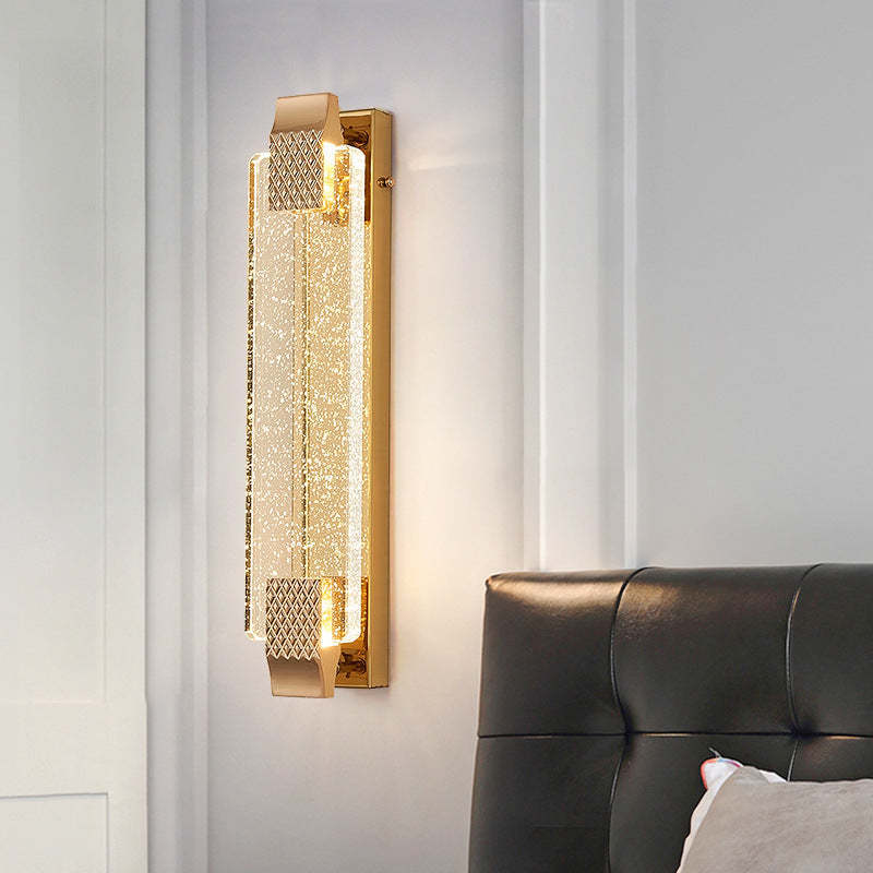 Kajetan Modern Wall Lamp, gold and glass, bedroom lighting