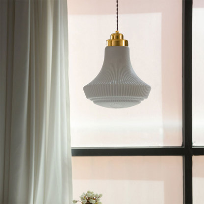 Hailie Retro Pendant Light in situ - bedroom or dining room lighting