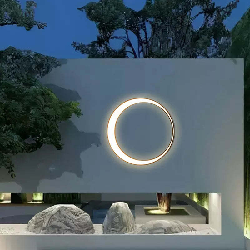 Elif Ring LED Wall Lamp - Modern Outdoor Lighting