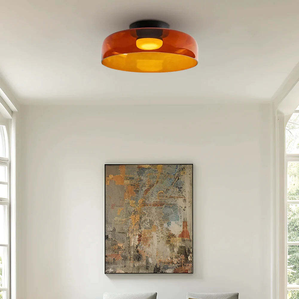 Orange Morandi Ceiling Light in a Modern Interior