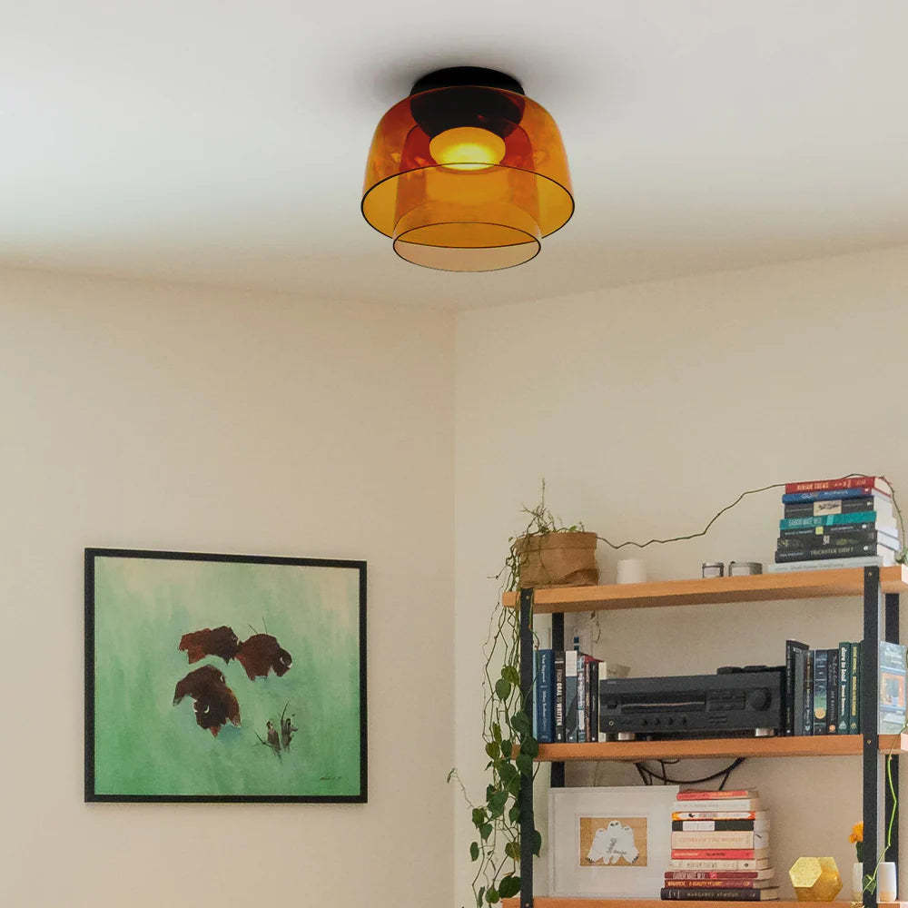 Orange Morandi Modern Ceiling Light in Living Room