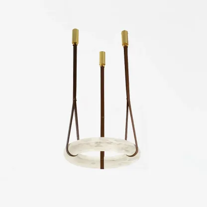 Hailie Vintage Unusual Resin Leather Pendant Light Living Dining Room