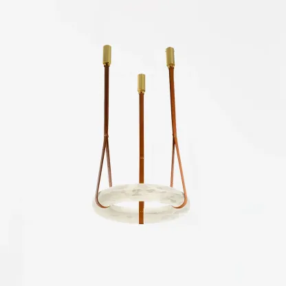 Hailie Vintage Unusual Resin Leather Pendant Light Living Dining Room