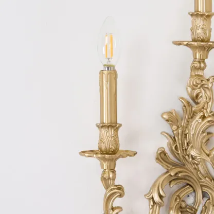 Alessio Vintage Palace Candle Wall Light Living Room Bedroom Bathroom