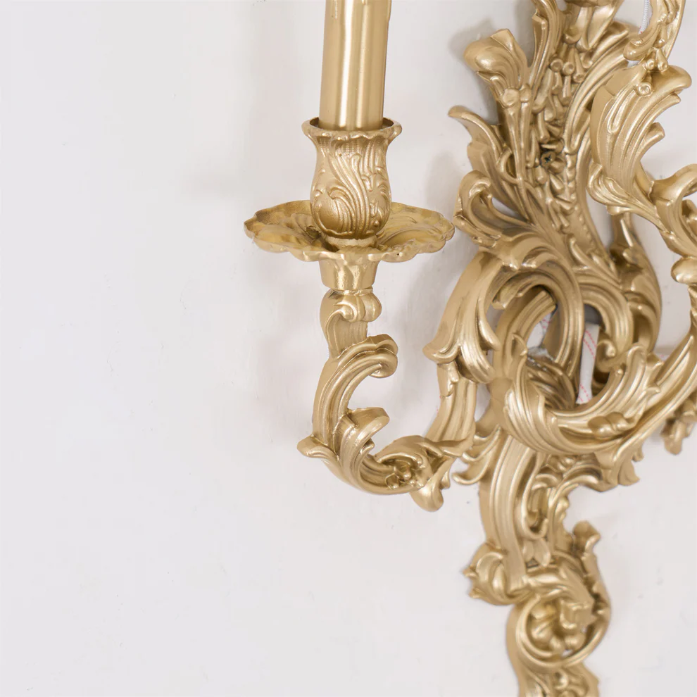 Alessio Vintage Palace Candle Wall Light Living Room Bedroom Bathroom
