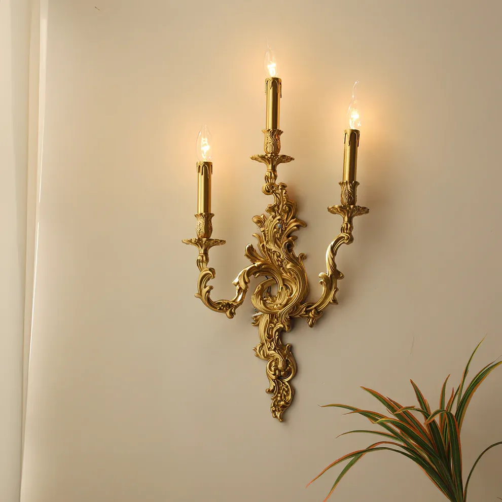 Alessio Vintage Palace Candle Wall Light Living Room Bedroom Bathroom