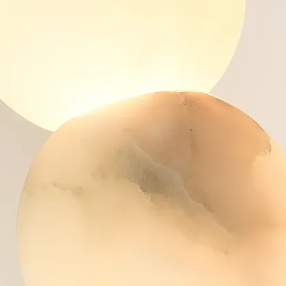 Close-up of resin pendant light detail