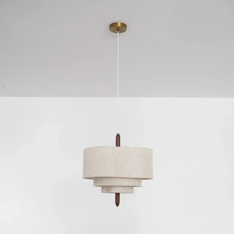 Renée Modern Pebble Fabric Pendant Light Bedroom Dining Room