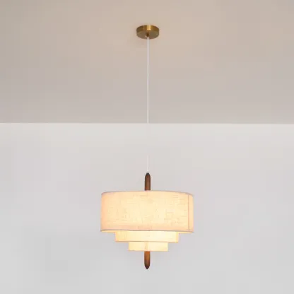 Renée Modern Pebble Fabric Pendant Light Bedroom Dining Room