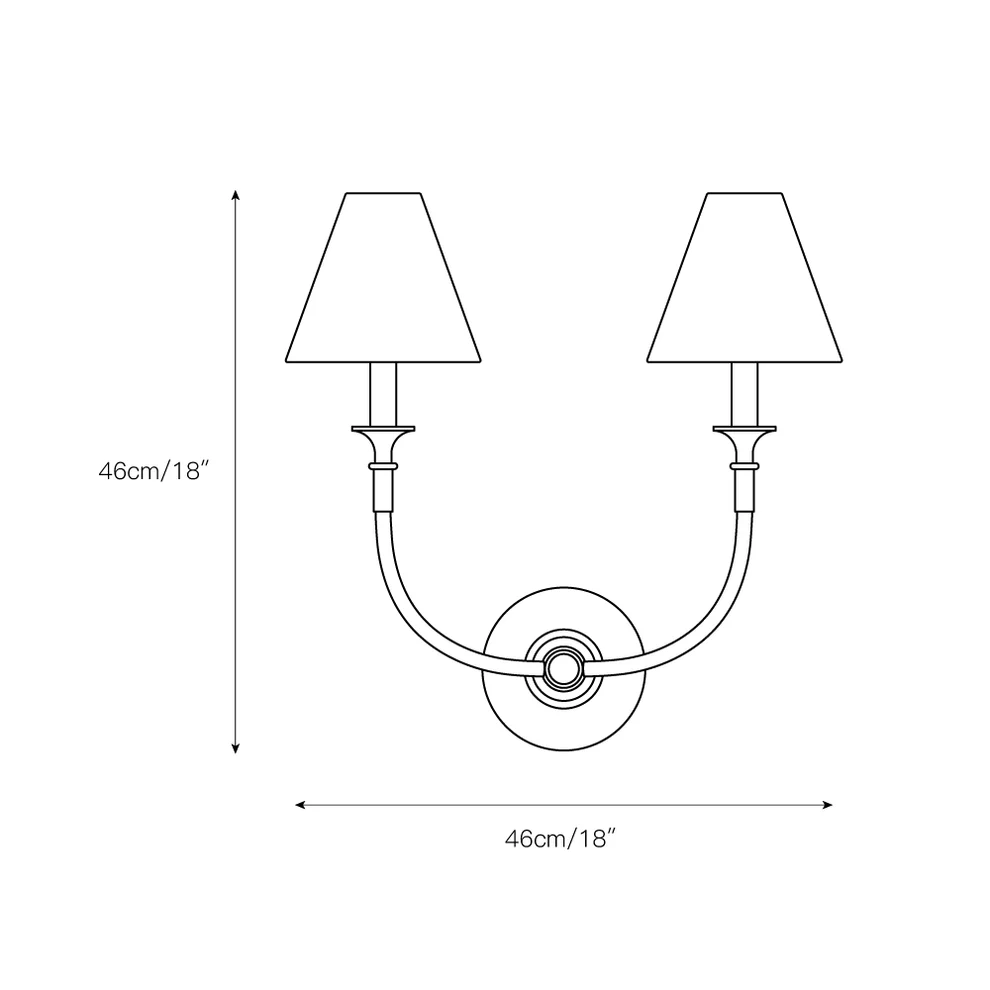 Austin Vintage Black Arm Wall Lamp