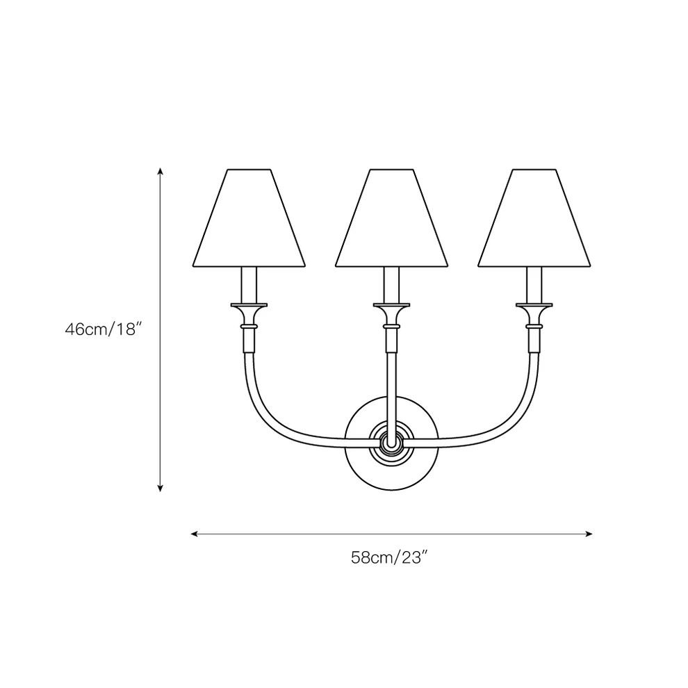 Austin Vintage Black Arm Wall Lamp