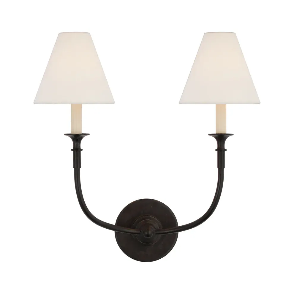 Austin Vintage Black Arm Wall Lamp