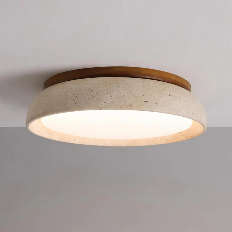 Zaid Natural Travertine Ceiling Light