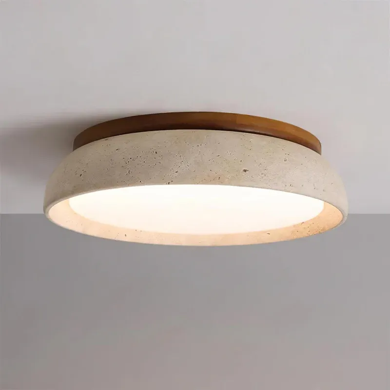 Zaid Natural Travertine Ceiling Light