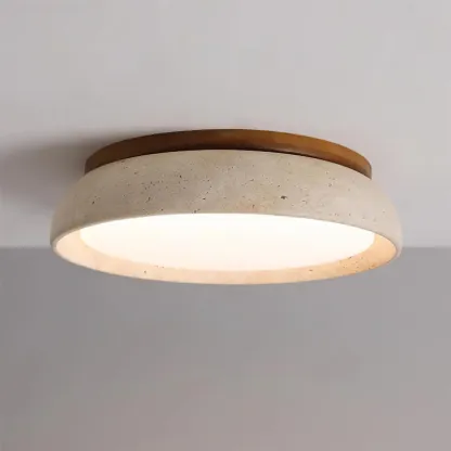 Zaid Natural Travertine Ceiling Light