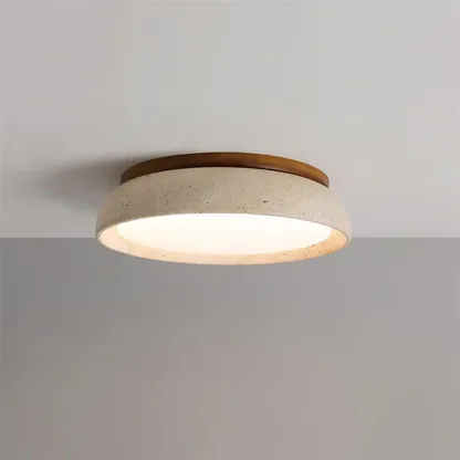 Zaid Natural Travertine Ceiling Light