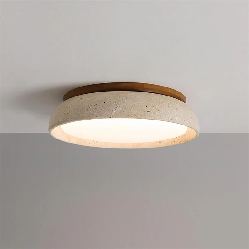 Zaid Natural Travertine Ceiling Light