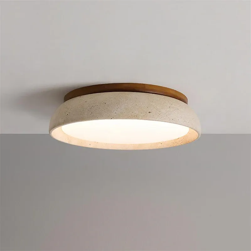 Zaid Natural Travertine Ceiling Light