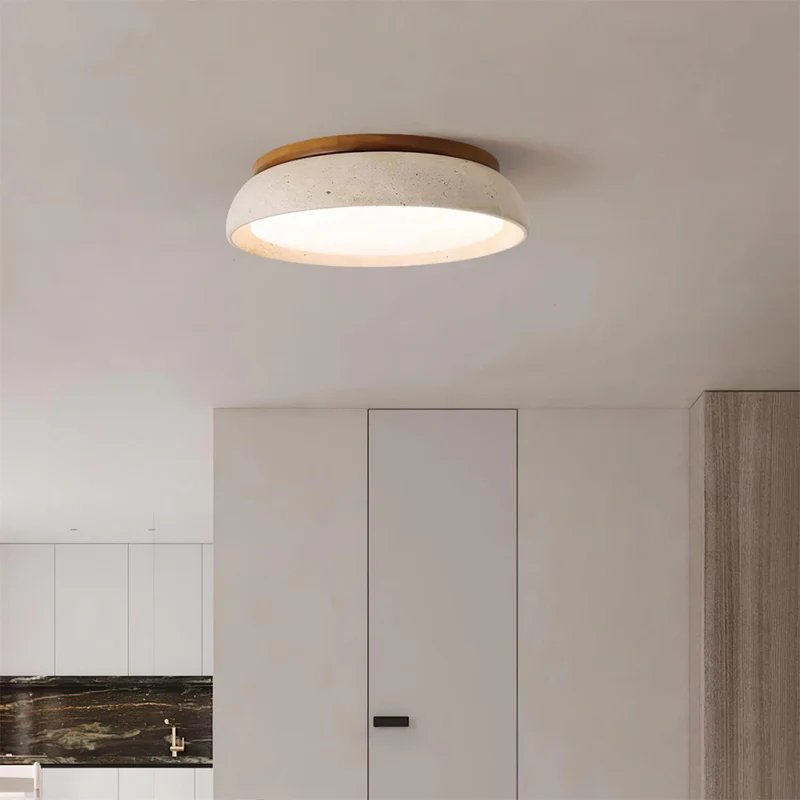Zaid Natural Travertine Ceiling Light