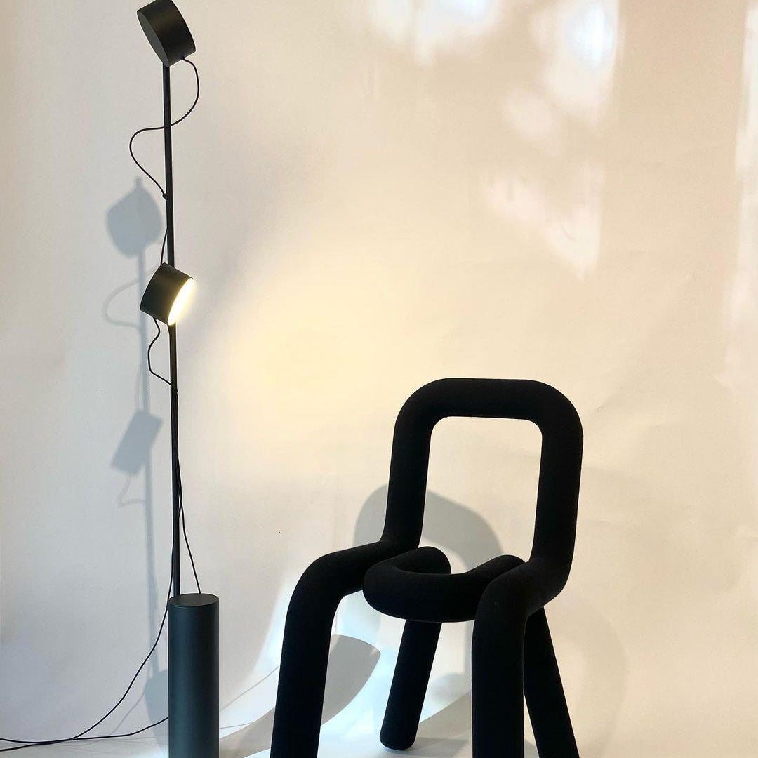 Las Sola Avi Floor Lamp. Modern lighting and chair.