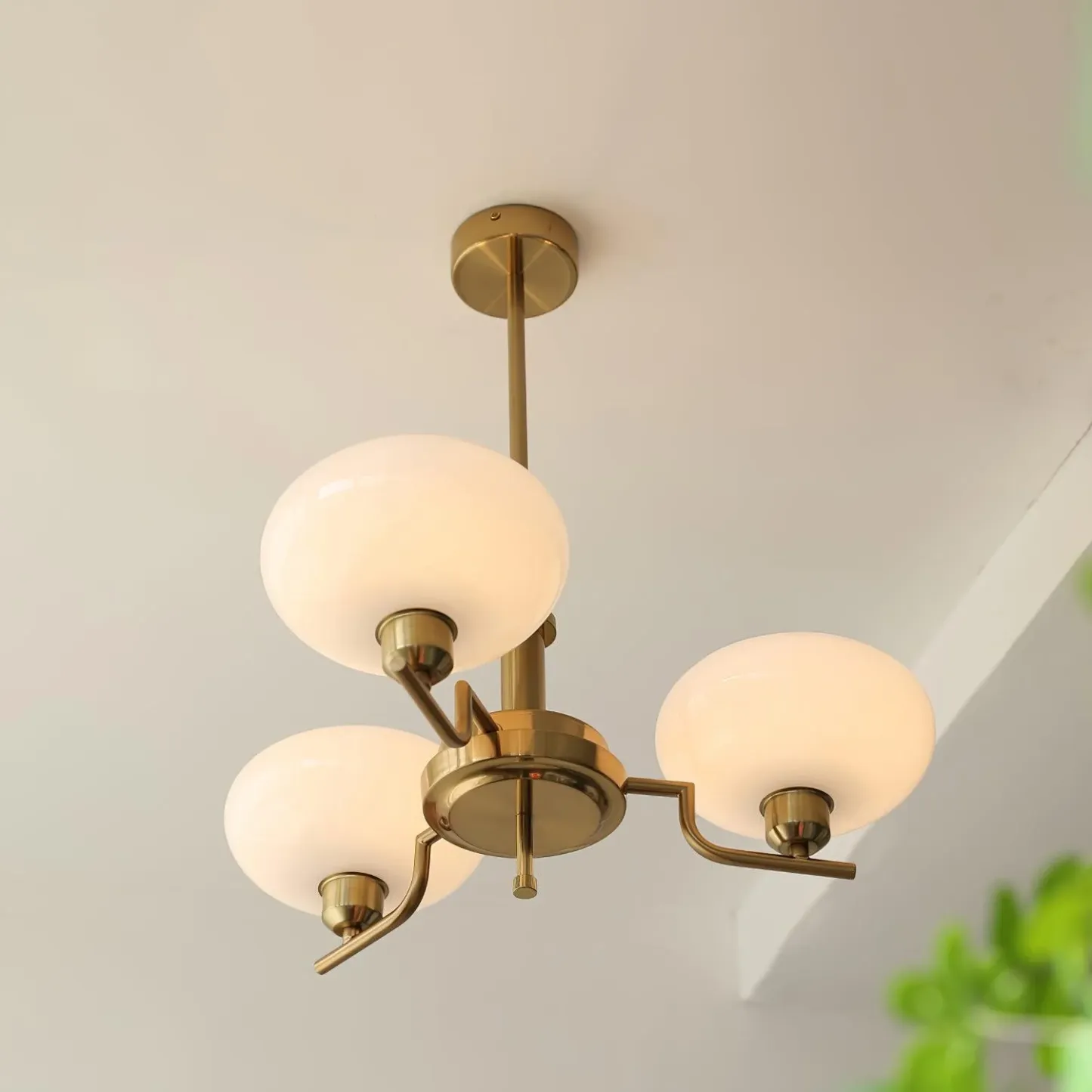 Valentina Vintage Antique Metal Glass Chandelier Living Dining Room