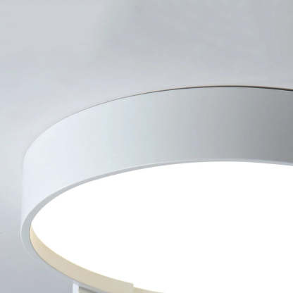Close-up detail of Quinn Modern Round Flush Mount Ceiling Light