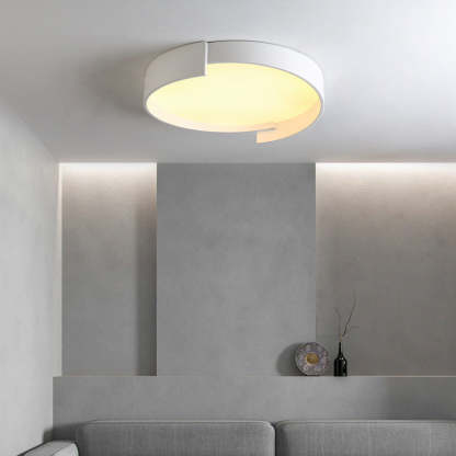 Quinn modern ceiling light illuminating living room