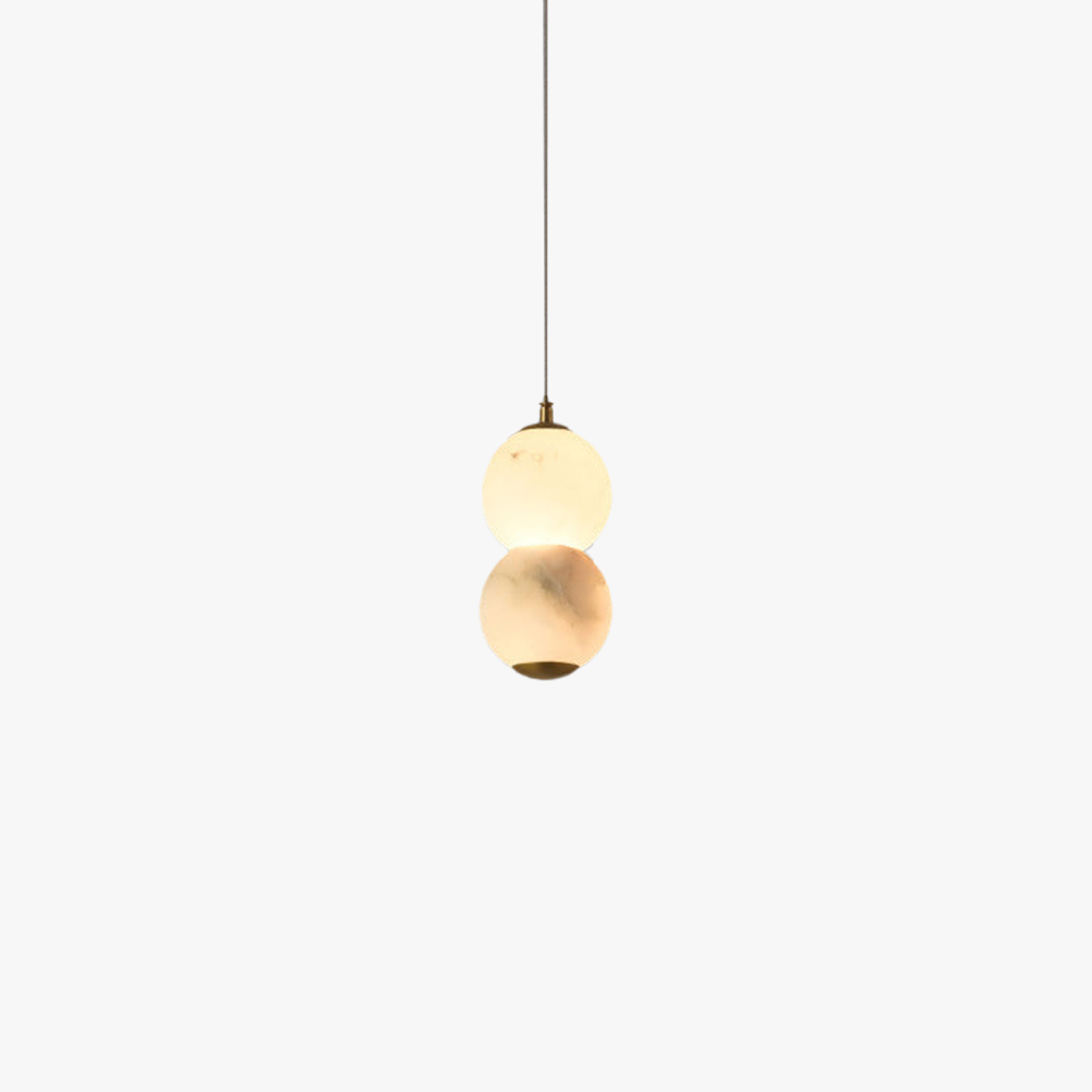 Valentina Modern Round Resin Pendant Light - bedroom lighting