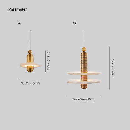 Valentina Pendant Light Dimensions and Variations