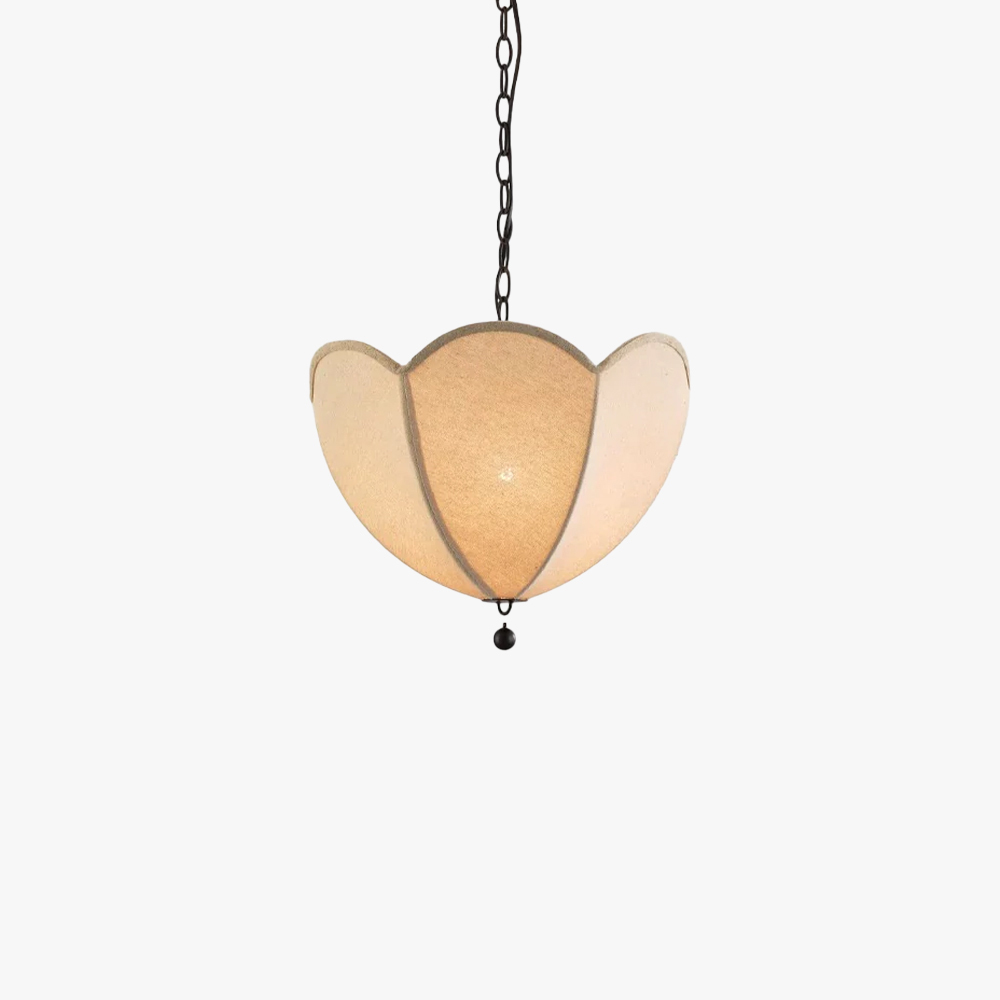 Renee Modern Flower Fabric Pendant Light, ideal for dining room and bedroom lighting