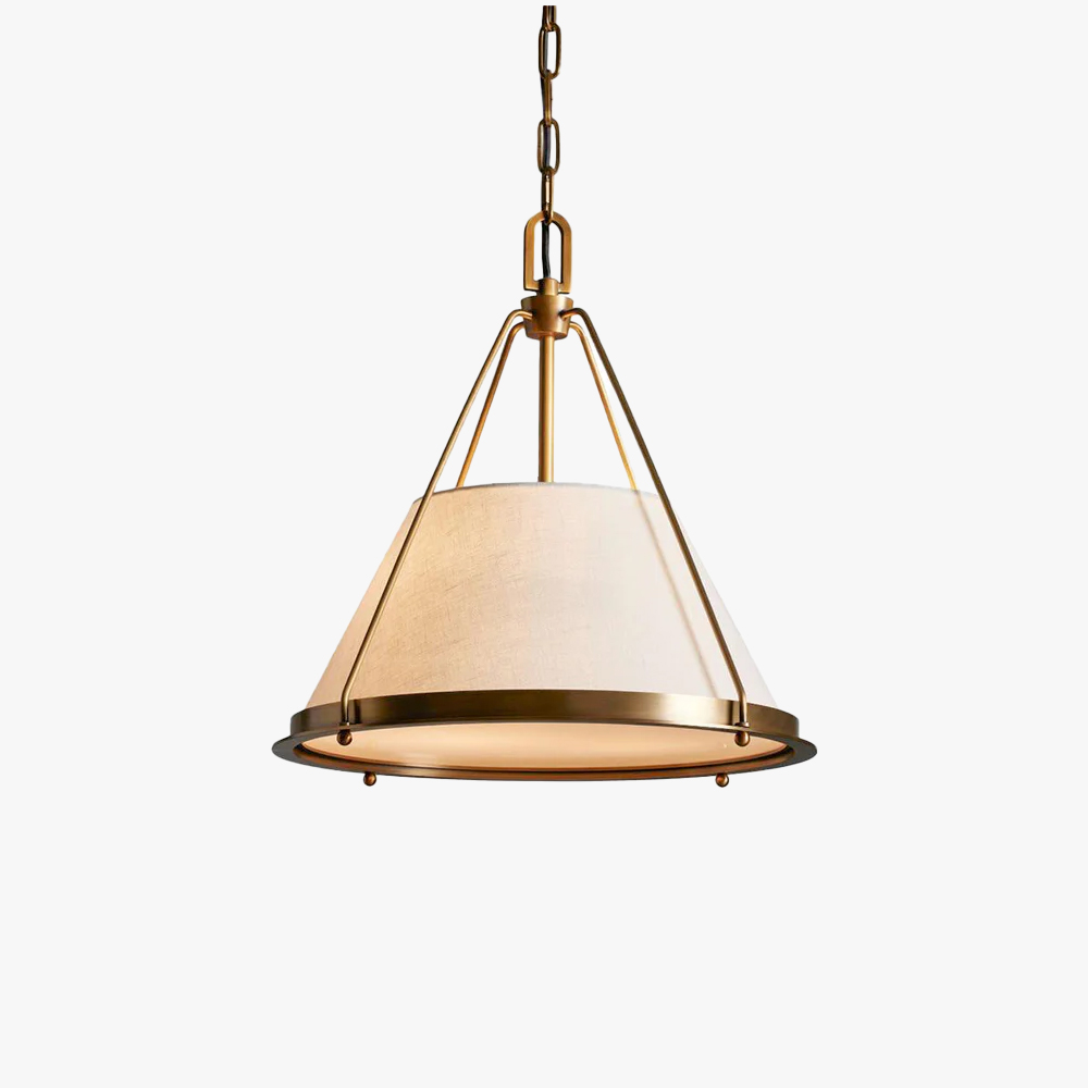 Alessio Vintage Unusual Metal Fabric Pendant Light Shades Bedroom Dining Room