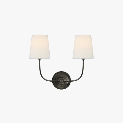 Alessio Vintage Classical Metal Fabric Wall Light Shades Bathroom Bedroom