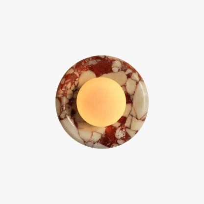 Elif Modern Round Marble Wall Light Shades Bedroom Living Room