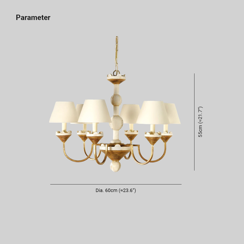 Alessio Gorgeous Metal Wood Fabric Pendant Light Dining Room Bedroom