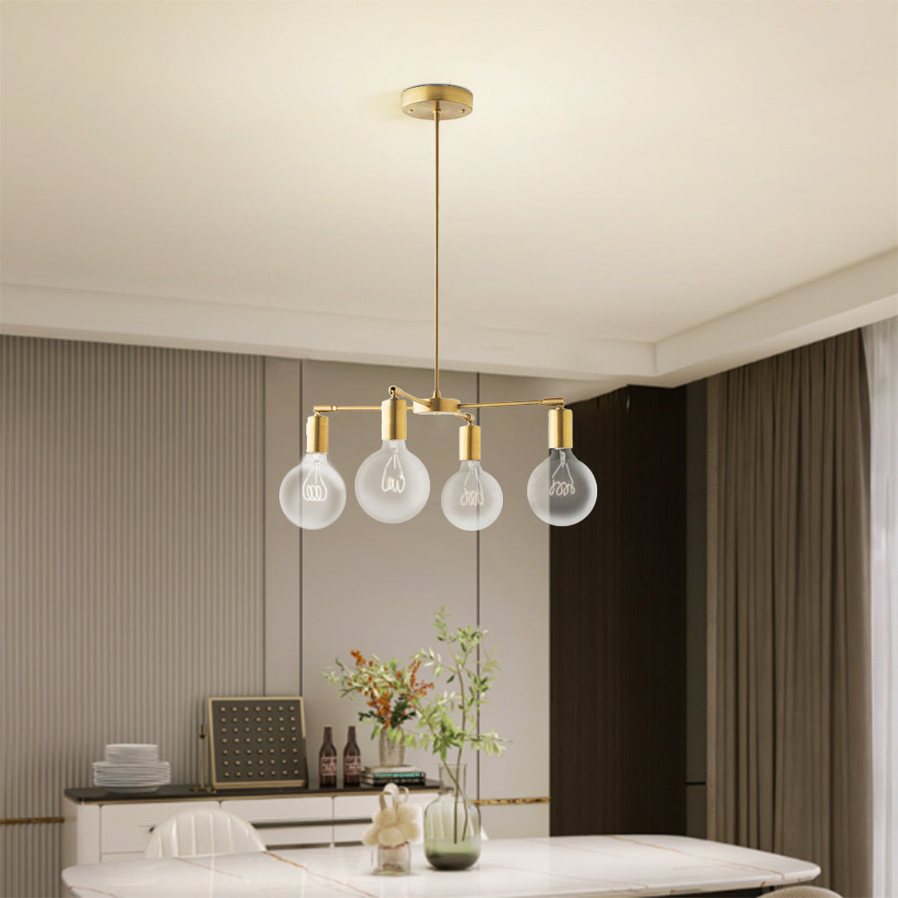 Valentina modern chandelier over dining table