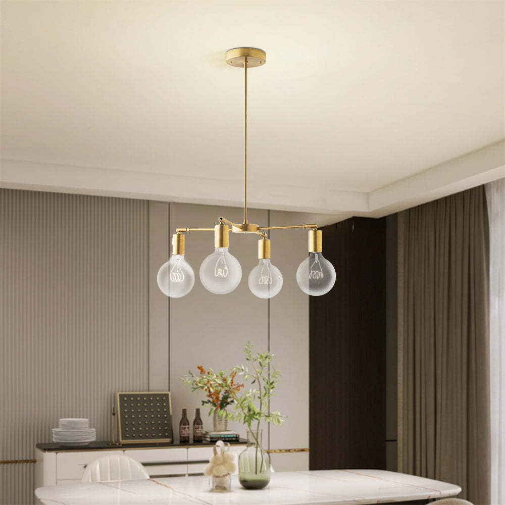 Valentina modern chandelier over dining table