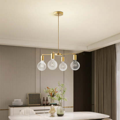 Valentina modern chandelier over dining table