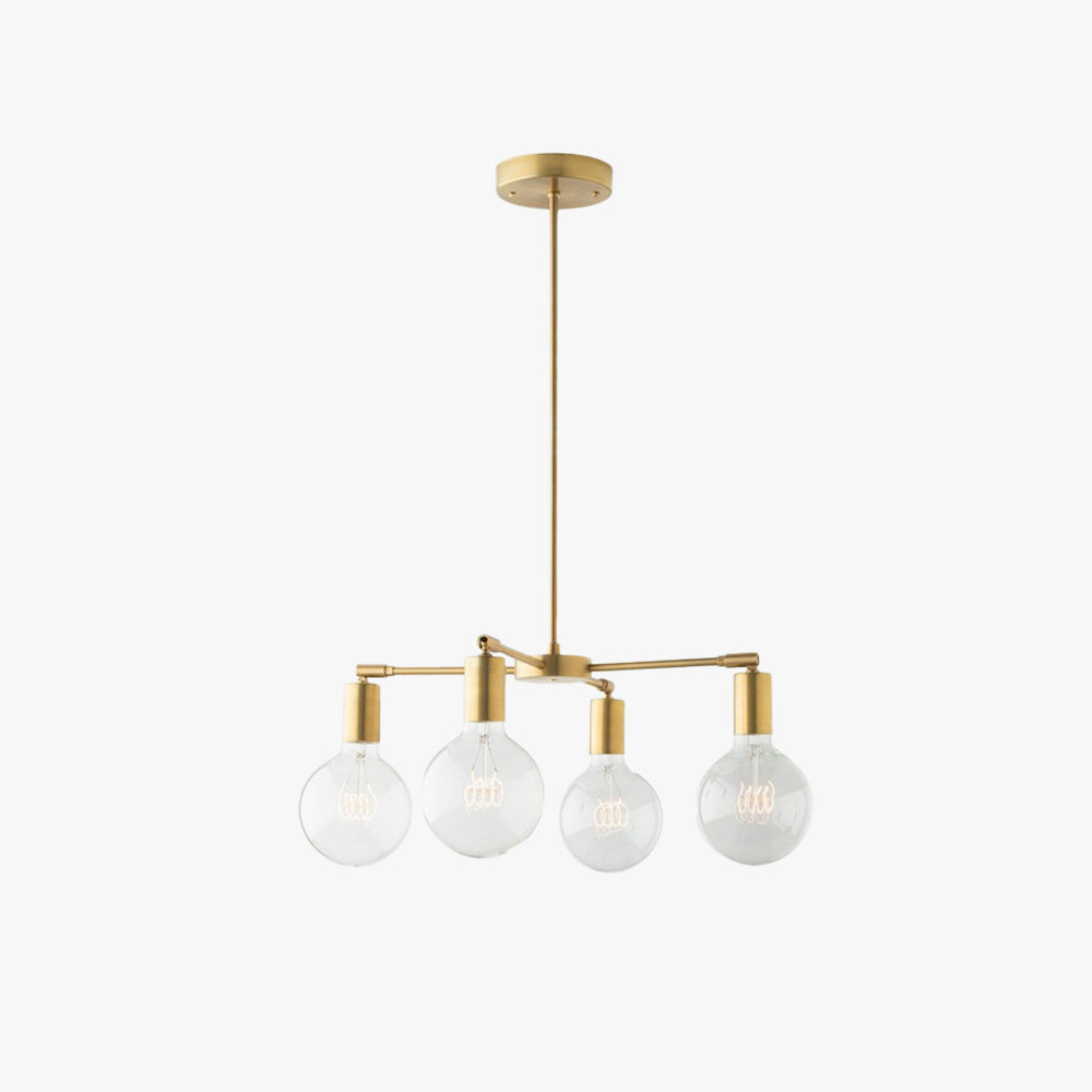 Valentina Modern LED Metal Glass Chandelier Bedroom